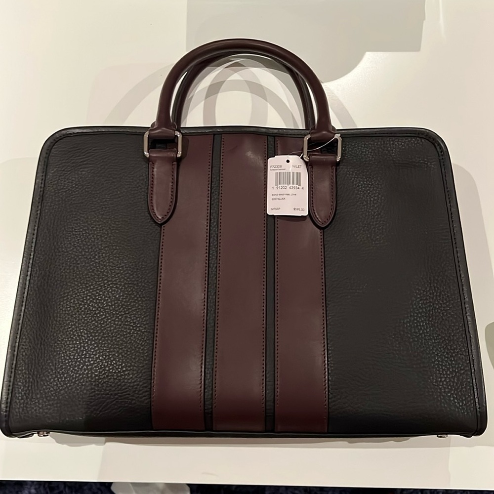 Coach brief with strap new with tags
